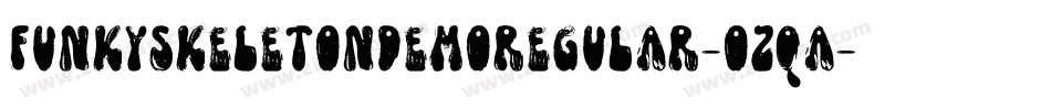 FunkySkeletonDemoRegular-ozqA字体转换