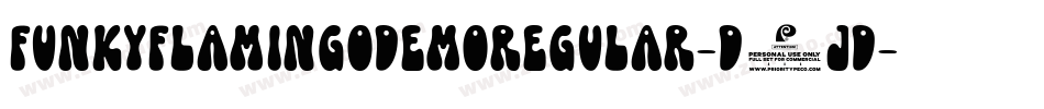 FunkyFlamingoDemoRegular-D4JD字体转换