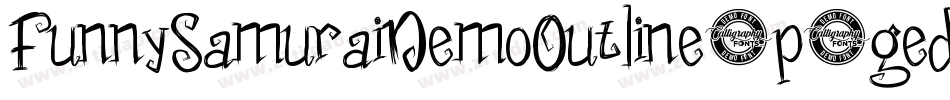 FunnySamuraiDemoOutline-p7ged字体转换