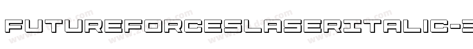 FutureForcesLaserItalic-3Dr3字体转换
