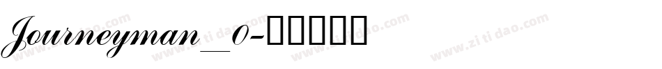 Journeyman_0字体转换