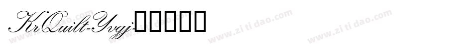 KrQuilt-Yvgj字体转换