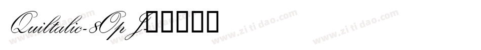Quiltalic-8OpJ字体转换
