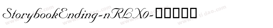 StorybookEnding-nRLX0字体转换