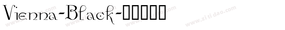 Vienna-Black字体转换