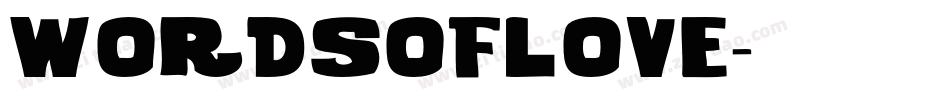 WORDSOFLOVE字体转换