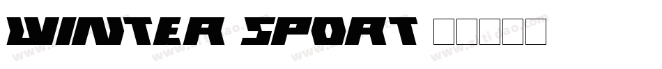 Winter-Sport字体转换