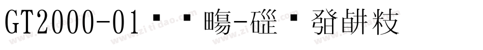 GT2000-01转换器字体转换