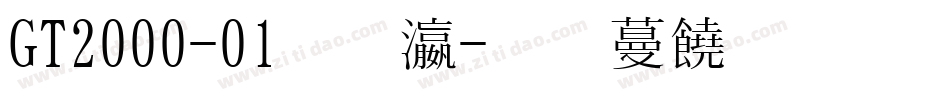 GT2000-01转换器字体转换