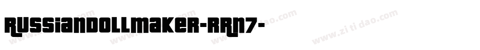 RussianDollmaker-rRn7字体转换