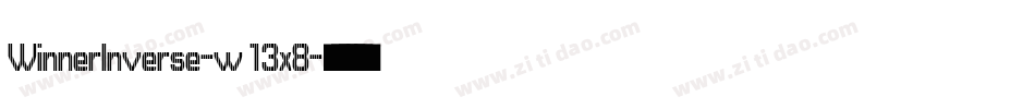 WinnerInverse-w13x8字体转换