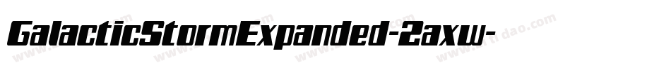GalacticStormExpanded-2axw字体转换