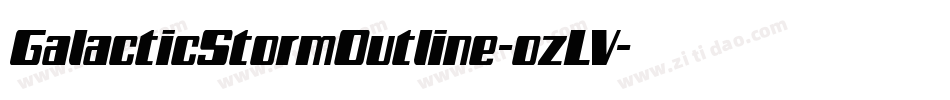 GalacticStormOutline-ozLV字体转换