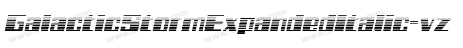 GalacticStormExpandedItalic-vzWD字体转换