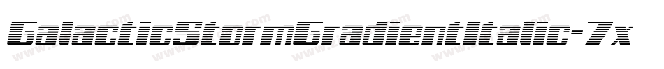 GalacticStormGradientItalic-7xVl字体转换