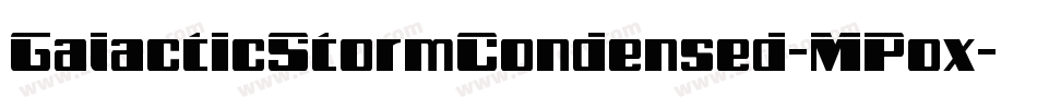 GalacticStormCondensed-MPox字体转换