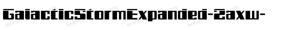 GalacticStormExpanded-2axw字体转换
