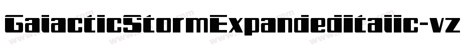 GalacticStormExpandedItalic-vzWD字体转换