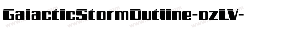 GalacticStormOutline-ozLV字体转换