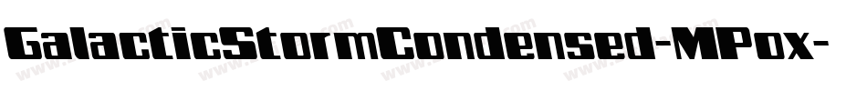 GalacticStormCondensed-MPox字体转换