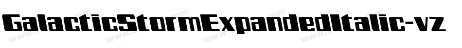 GalacticStormExpandedItalic-vzWD字体转换