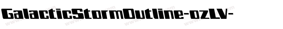 GalacticStormOutline-ozLV字体转换