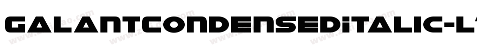 GalantCondensedItalic-l1RV字体转换