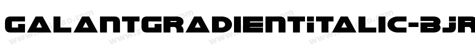 GalantGradientItalic-BJr5字体转换