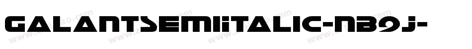 GalantSemiItalic-nB9J字体转换