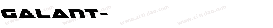 Galant字体转换
