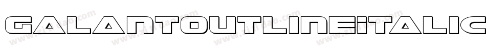 GalantOutlineItalic-l1Re字体转换