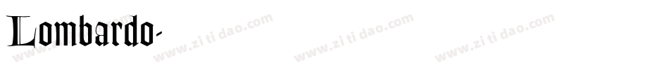 Lombardo字体转换