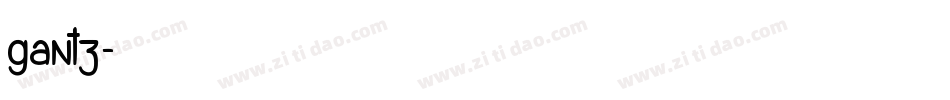 gantz字体转换