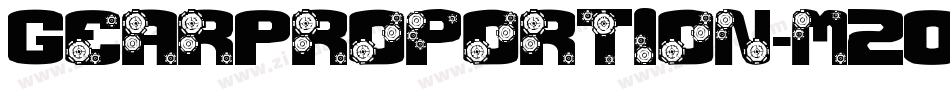GearProportion-m2OP字体转换