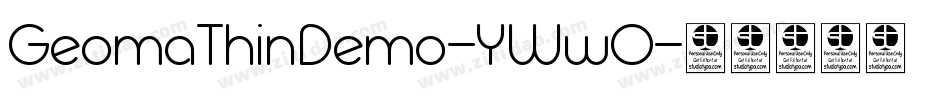 GeomaThinDemo-YWwO字体转换
