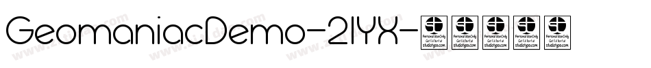 GeomaniacDemo-2lYX字体转换