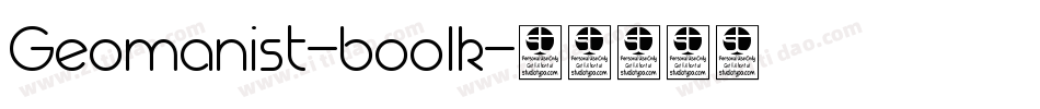 Geomanist-boolk字体转换