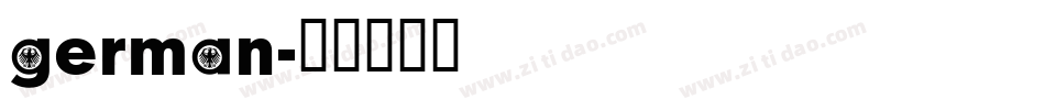 german字体转换