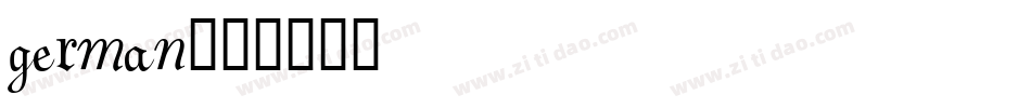 german字体转换