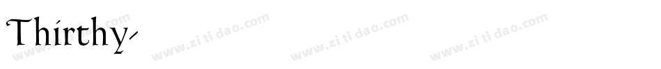 Thirthy字体转换