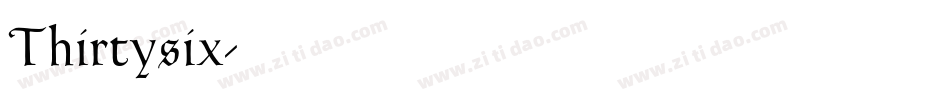 Thirtysix字体转换