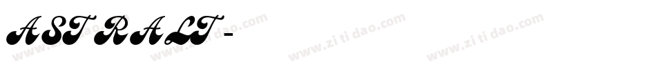ASTRALT字体转换