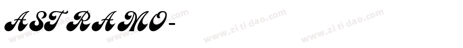 ASTRAMO字体转换