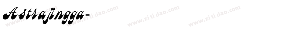 Astrajingga字体转换