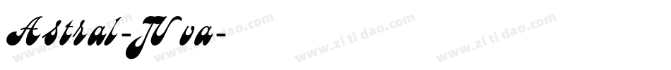Astral-JVva字体转换
