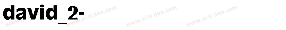 david_2字体转换