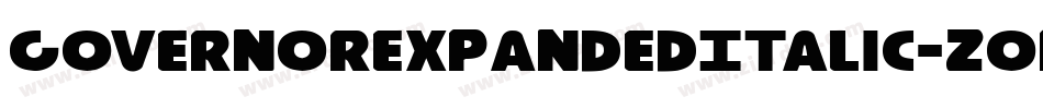 GovernorExpandedItalic-Z0Pz字体转换