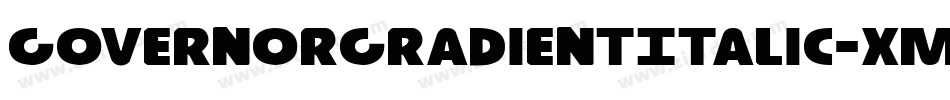 GovernorGradientItalic-xmgq字体转换