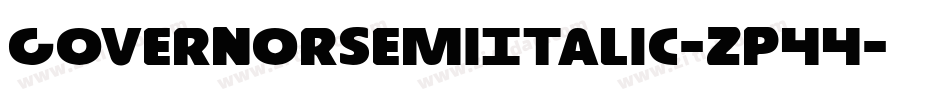 GovernorSemiItalic-zP44字体转换