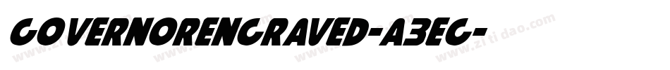 GovernorEngraved-a3eg字体转换